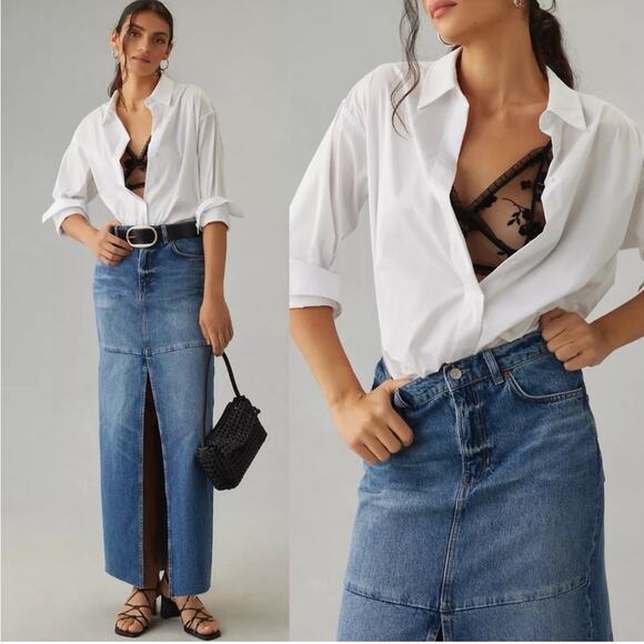 Reformation Tazz Denim Skirt 31 - Picture 1 of 10